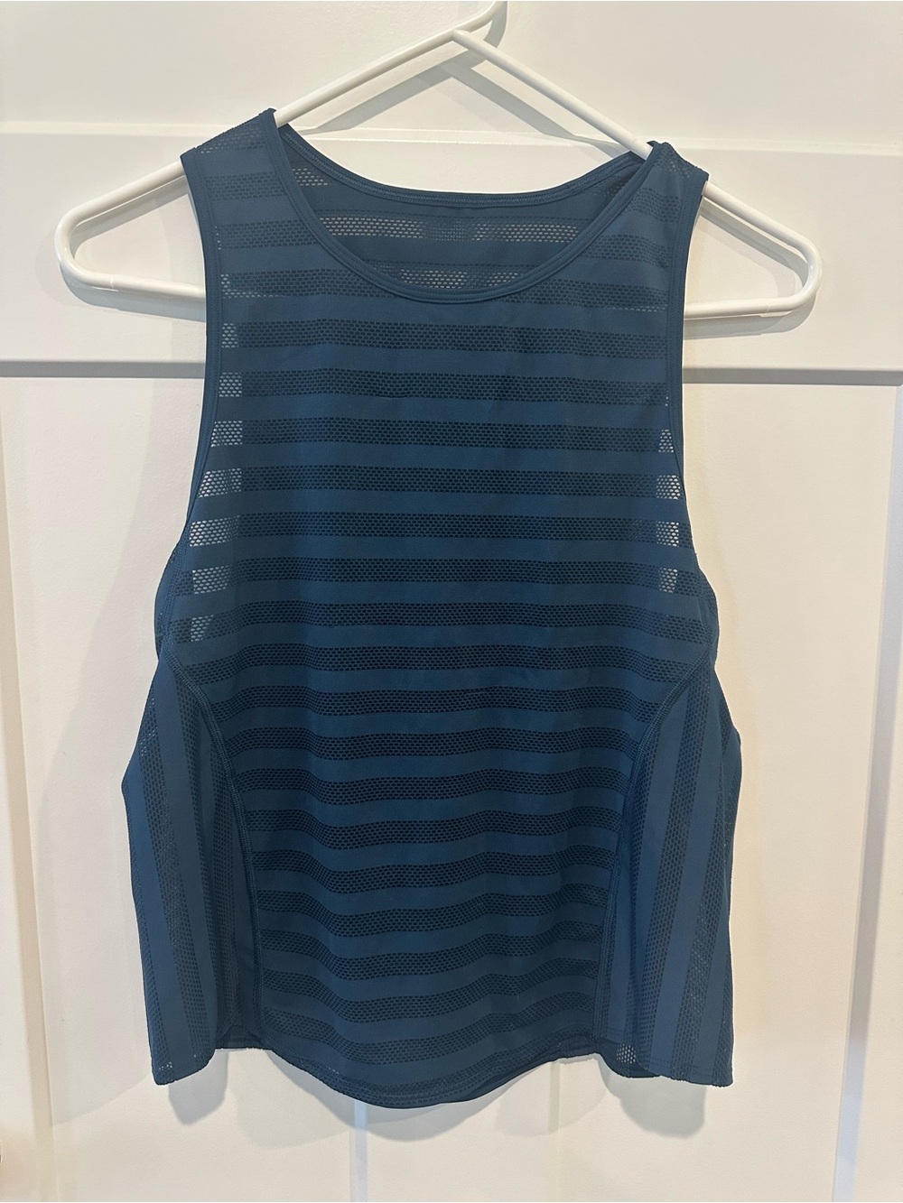 lululemon athletica Striped Mesh Tank Top - Deep Teal